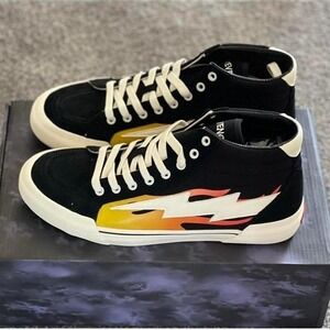 Revenge x Storm Vol 2 High Top Sneakers Black Flame Mens 11 RS-HT-BLKFLM11